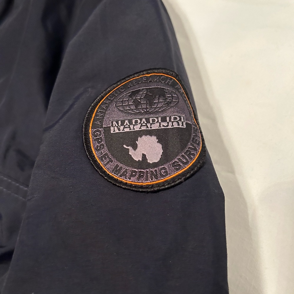 Napapijri brand new pull over jacket in dark blue